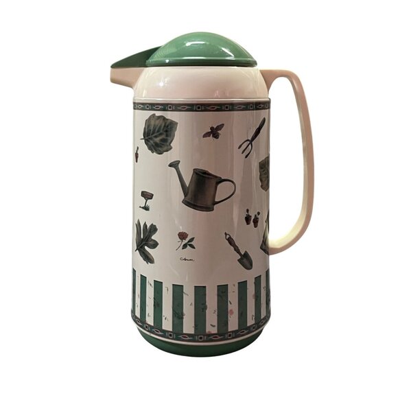 Pfaltzgraff Naturewood Thermal Carafe 1L Hot Cold Drink Server OGGI Used - Picture 2 of 12